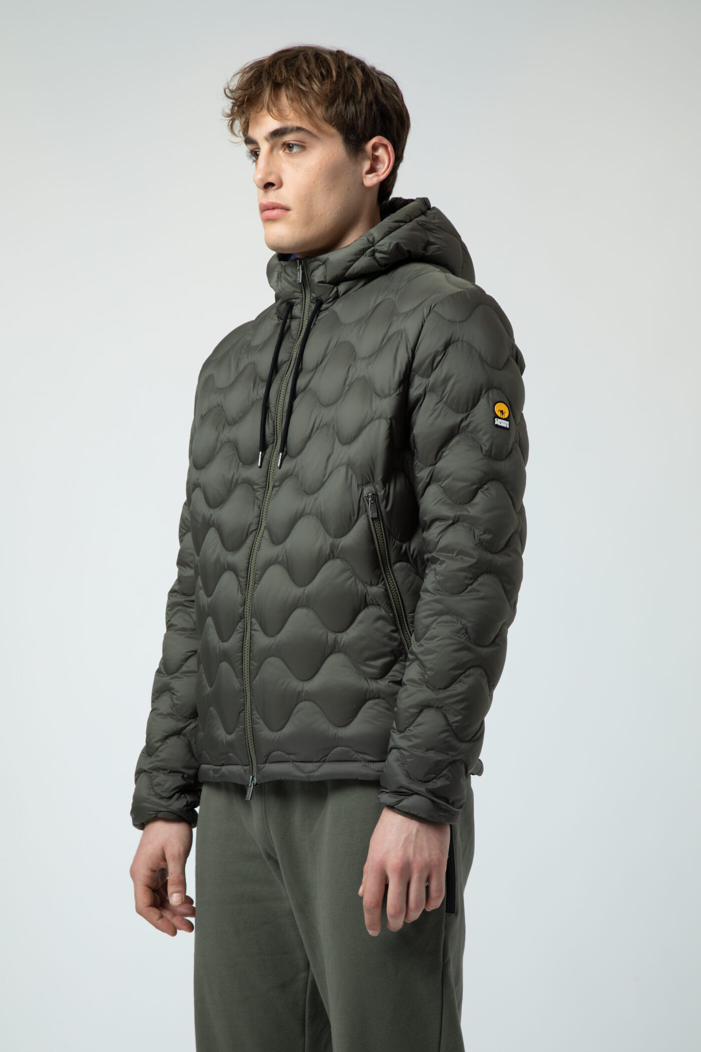 NORIN Green down jacket with onion quilted Ciesse Piumini