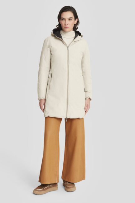 immagine piumino reversibile donna beige